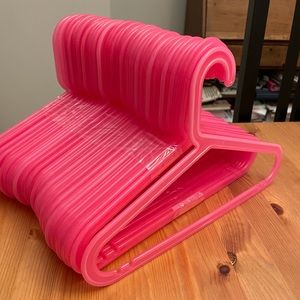 IKEA BAGIS kids pink clothes hangers